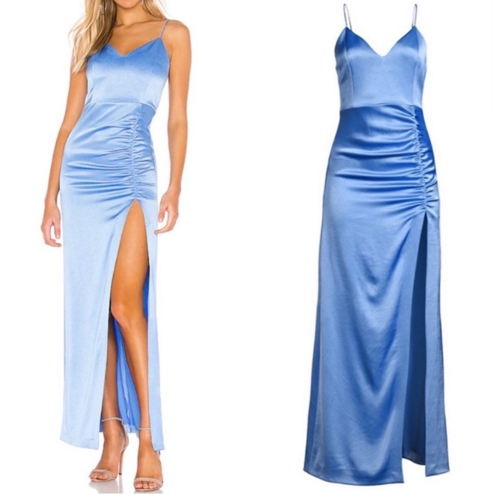 Alice + Olivia Blue Silk gown